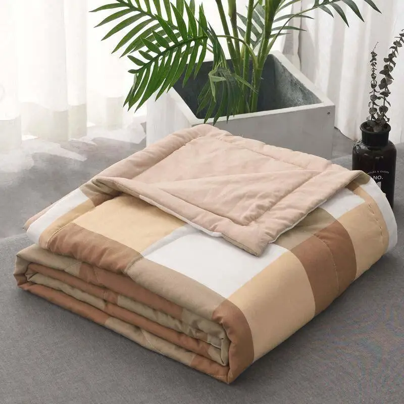 

37 Thin Summer Quilts Grid Comforter Air-conditioning Coverlet Sofa Throw Blankets Bedspread