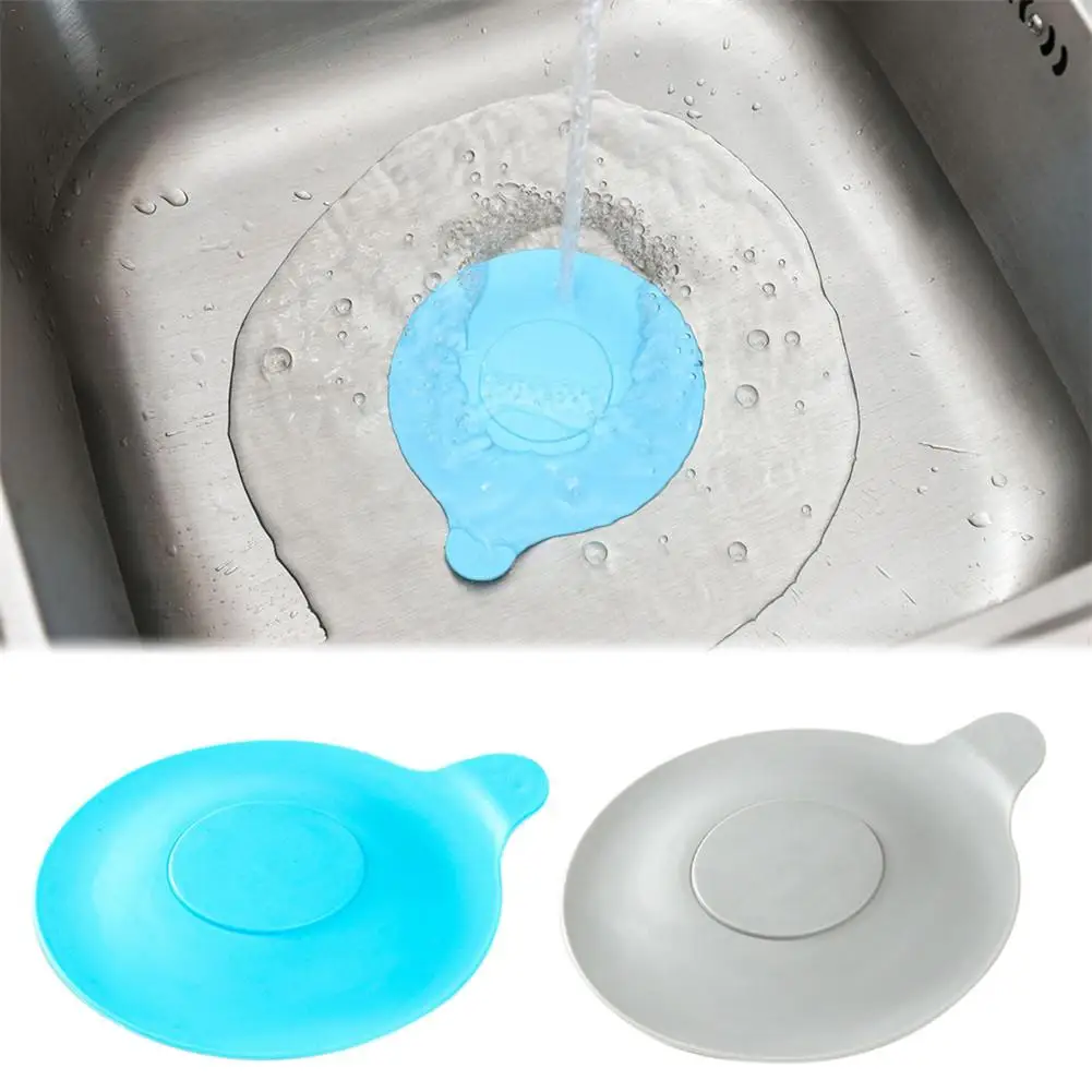 13cm Silicone Bathtub Stopper Leakage-proof Drain Cover Sink Hair Stopper Tub Flat Plug Stopper Bathroom Accessories