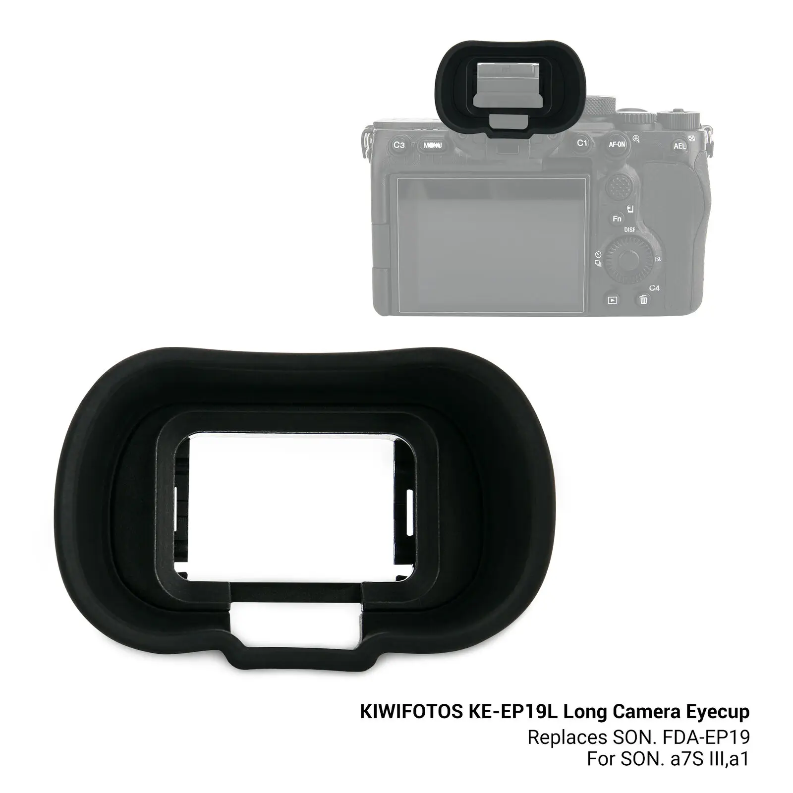 Camera Eyecup Viewfinder Eyepiece Eyeshade Protector for Sony A1 A7RV A7 IV A7IV A7M4 A7SIII A7S III A7SM3 Replaces FDA-EP19