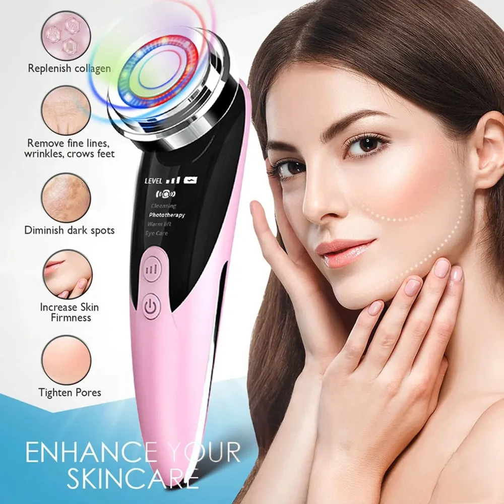 Massager For Face Massagers Microcurrents Facial Radiofrequency Ultrasonic Cleaning Mini Hifu Skin Care Beauty Face Lift Devices