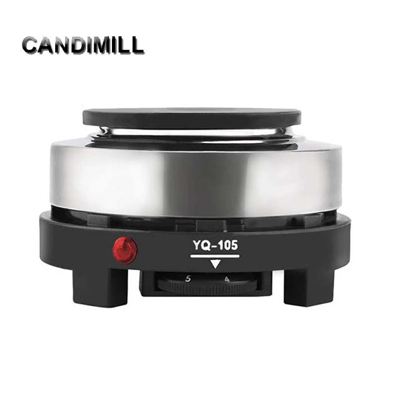 CANDIMILL 500W Mini Electric Heater Stove Cooker Multifunctional Cooking Plate Heating Coffee Tea Milk Office Home