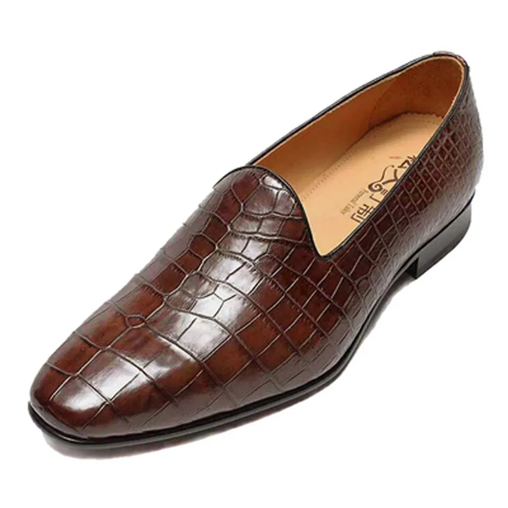 eyugaoduannanxie crocodile  shoes  male  Leather soles  manual  Thailand  Set foot  crocodile  Men's shoes