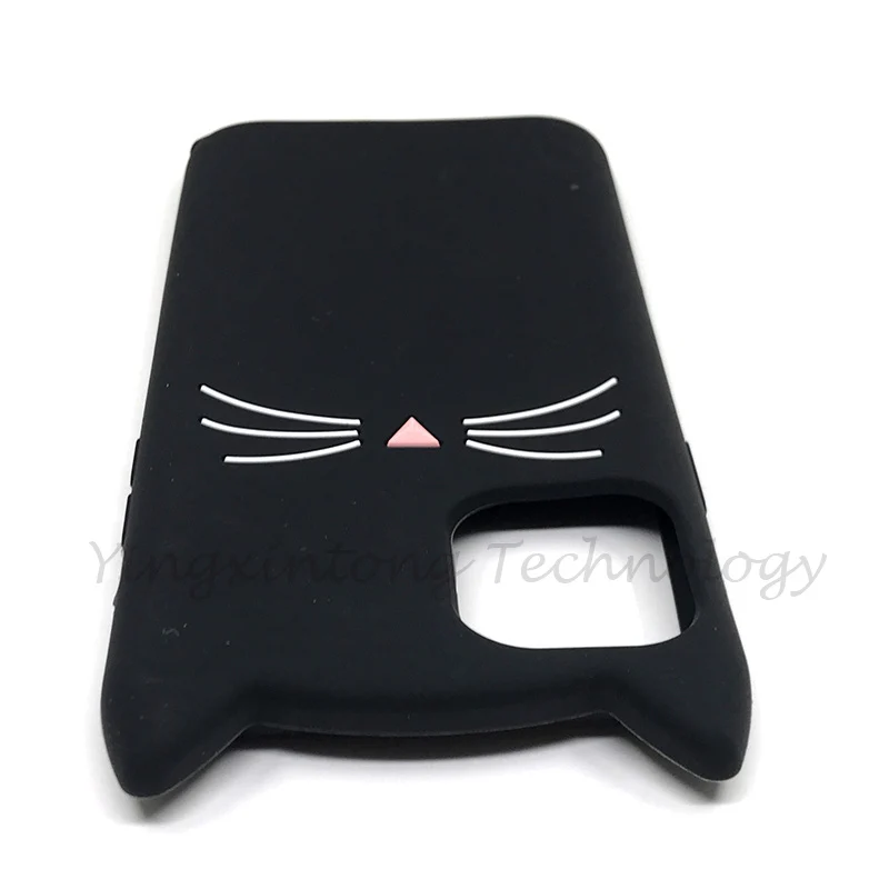 3D Cute Beard Cat Case For iphone 13 12 11 Pro Max XR X XS Soft Silicone Back Cover For Apple iphone 6 6S 7 8 Plus Phone Case
