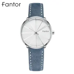 Fantor Women Top Brand Minimalist Luxury Fashion Casual Watches Woman Ladies Elegant Leather Quartz Wristwatch High Quality