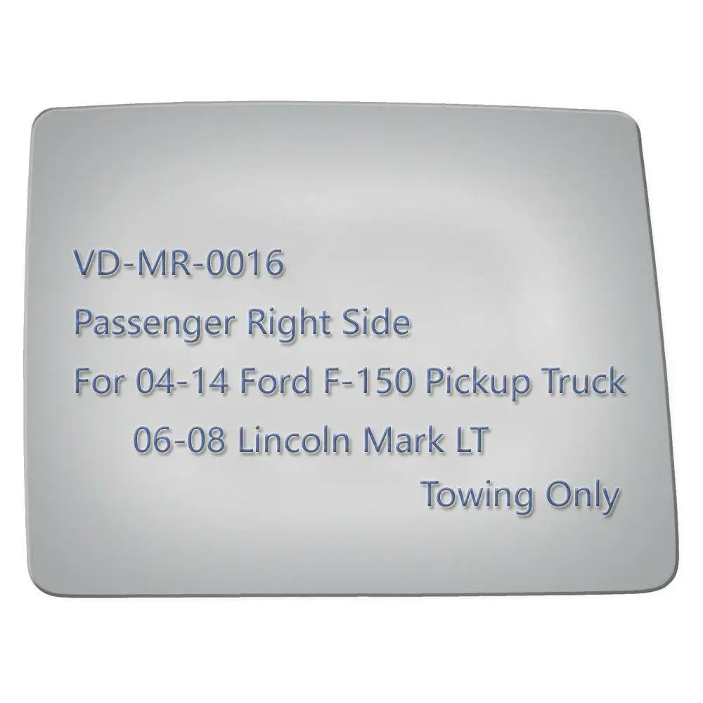 

Верхнее буксирное зеркало стекло для 04-14 Ford F-150 06-08 Lincoln LT пассажирское зеркало заднего вида для грузовика