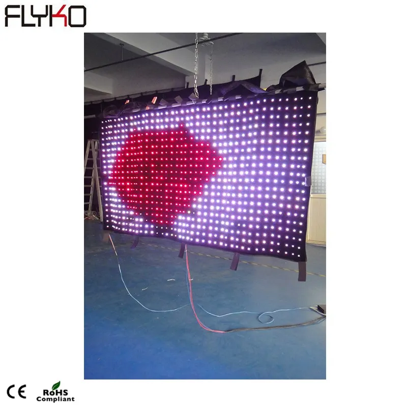 Free shipping indoor LED sexy video curtain for live show,parties show