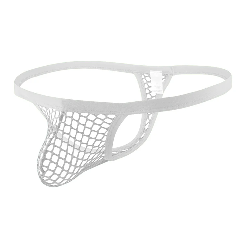 Sexy Underwear Hot Man Transparent Mesh Thong Men Panties G String T-back Jockstrap Erotic Costume Man Cock Pouch
