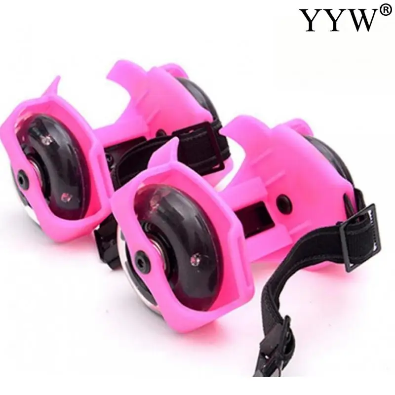 Flash Wheel Heel Roller Skates Sports Rollerskate Shoes For Kids 2 Wheels Flashing Roller Skating Shoes Small Whirlwind Pulley