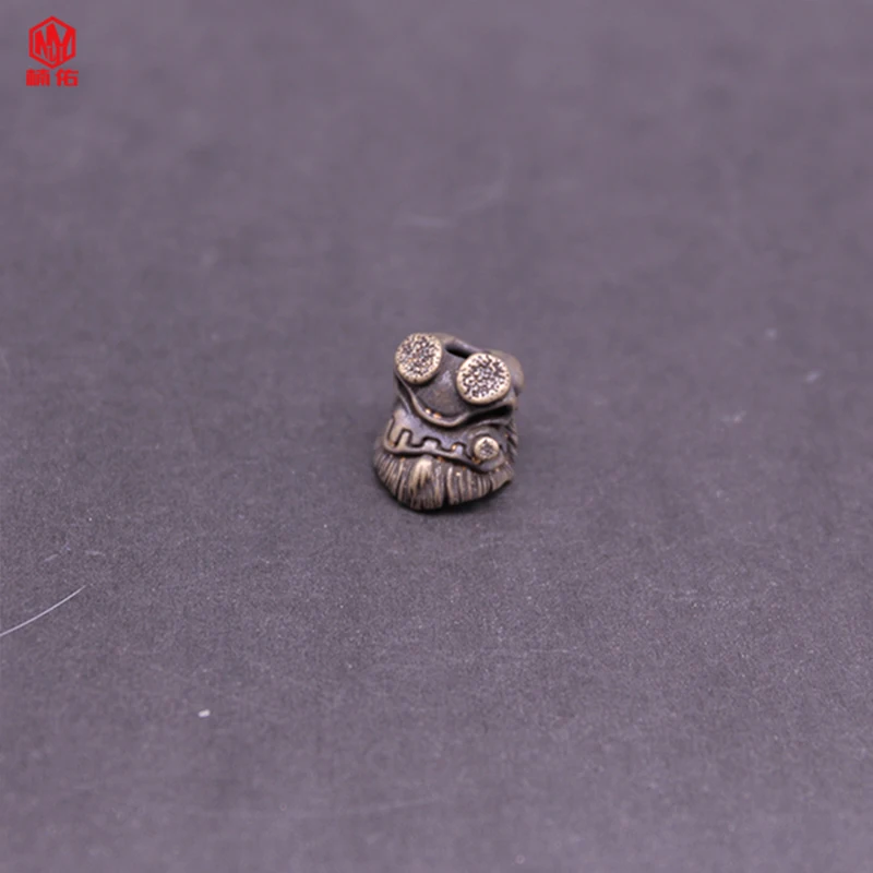 1PC EDC Paracord koraliki Retro mosiądz miedź smycz wisiorki nóż koraliki linka do parasola naszyjnik ze sznurka koraliki na bransoletkę wisiorki