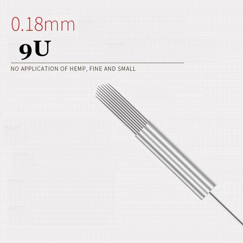 New Eyebrow Tattoo Needles 7U 9U For Eyebrow Tattoo Pen Machine Tips Permanent Makeup Tattoo Blade