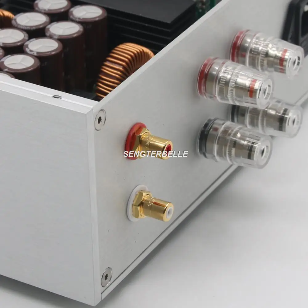 HiFi 800W Class D Audio Stereo Power Amplifier IRS2092+IRFB4227 Silver Home Amp