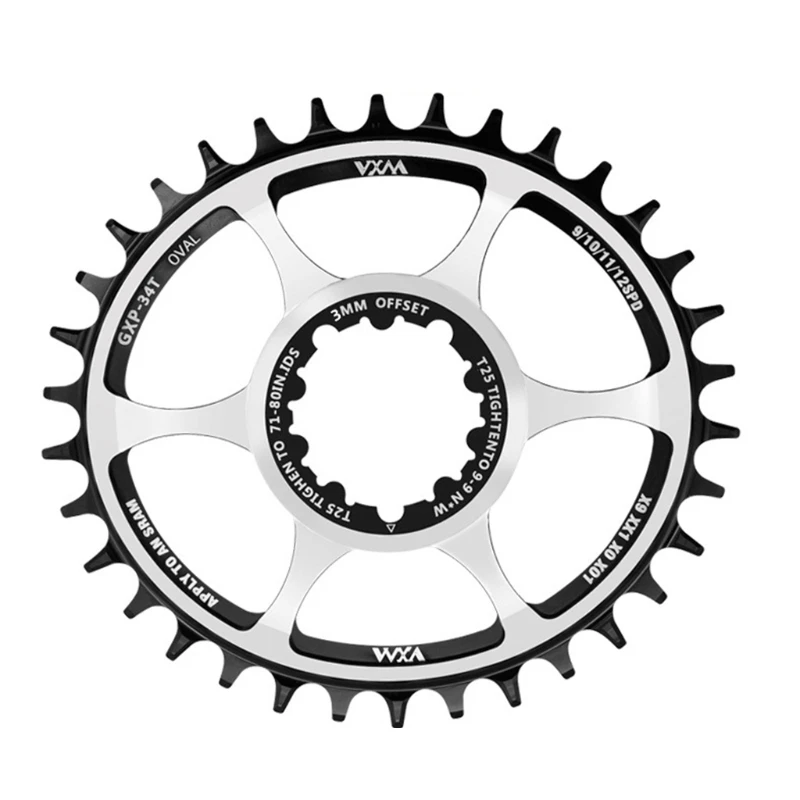 Bicycle Oval Chainring Offset 3mm 32t 34t 36t for Sram Gxp Xx1 Eagle X01 Gx X1 1400 X0 X9 S1400 Mtb Sprocket