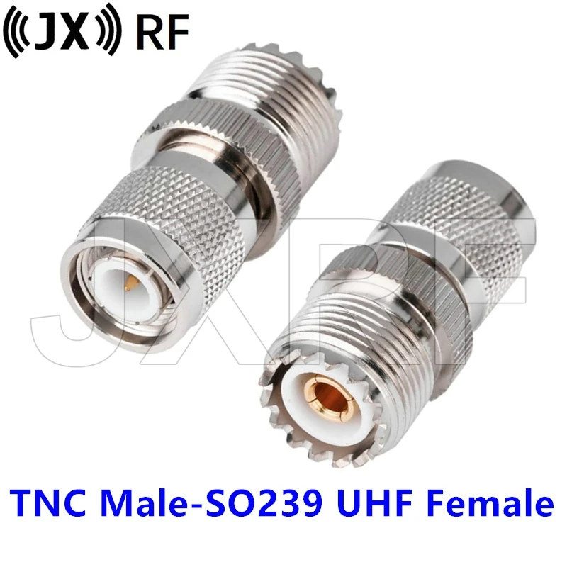 2Pcs Tnc Stekker Naar Uhf Vrouwelijke Jack Dus-239 Rechte Rf Connector Adapter