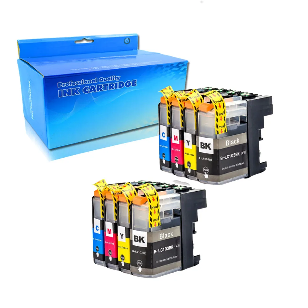 

8PK 2set compatible ink cartridge LC103 for brother DCP-J152W MFC-J245 MFC-J285DW MFC-J450DW MFC-J470DW MFC-J475DW printer ink