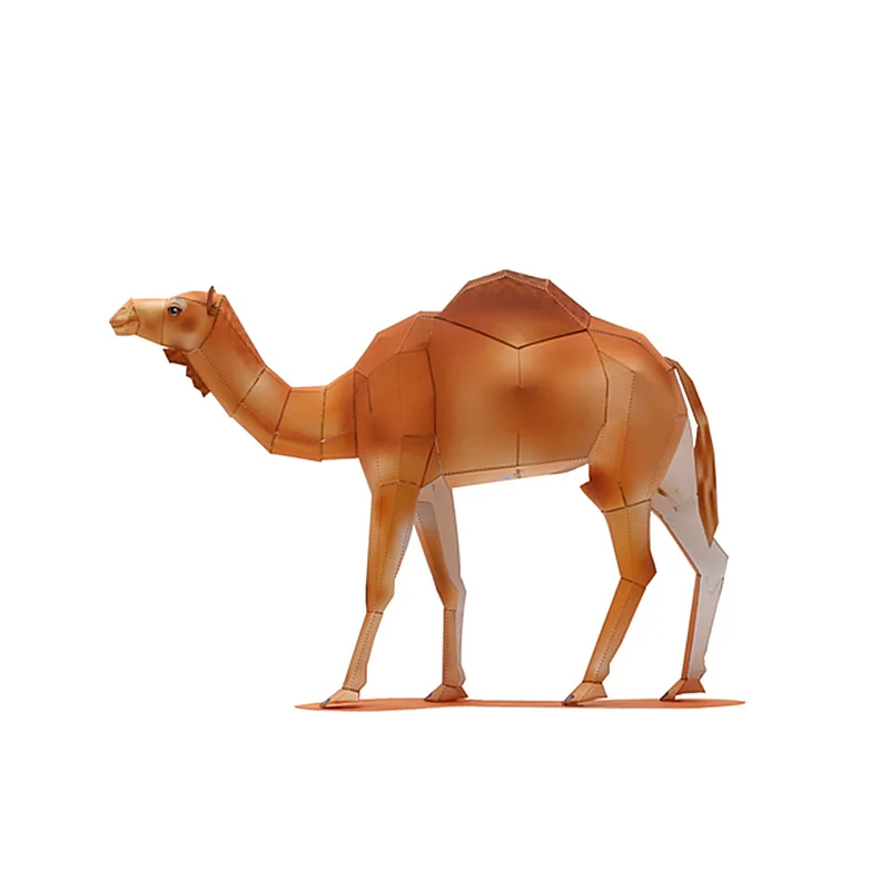 Desert Camel Origami Art Folding Mini Cute 3D Paper Model Papercraft Animal DIY Kids Adult Handmade Craft Toys QD-243