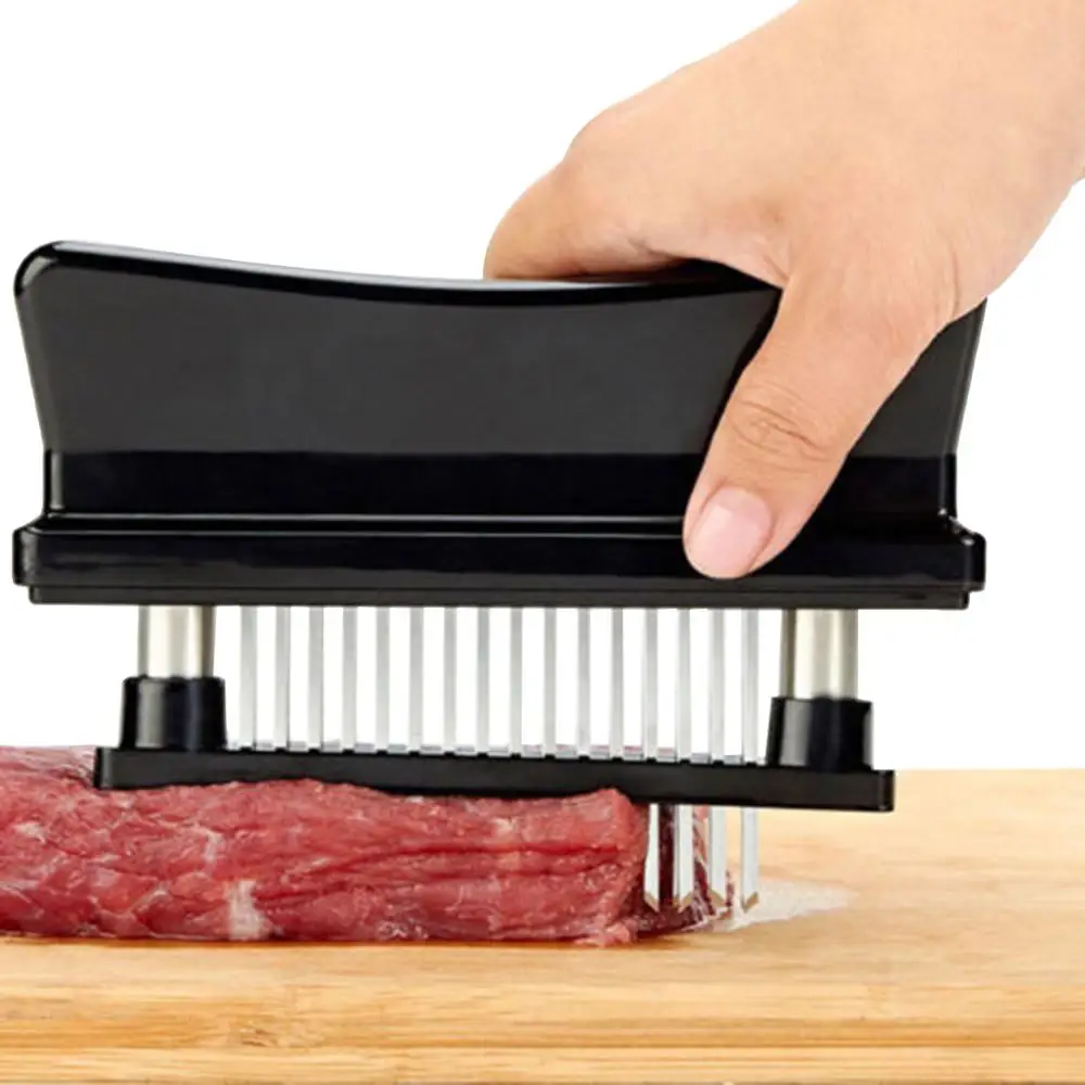 

Professional Meat Tenderizer 48 Blades Stainless Steel Pine Meat Broken Pine Tool Cooking Easy Non Slip Sharp Kitchen Tools