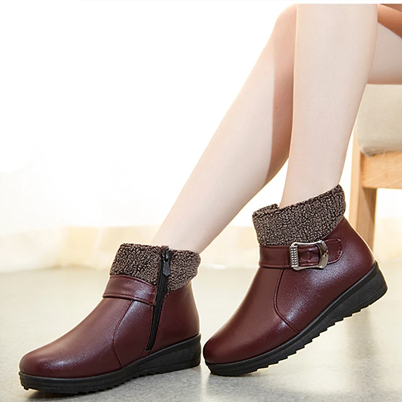 

Women Boots 2021 Fashion Waterproof Snow Boots For Winter Shoes Women Casual Ankle Botas Mujer Warm Winter Boots botas de mujer