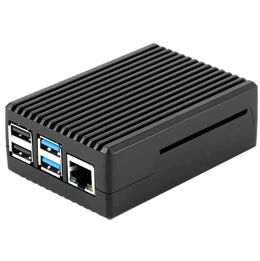 Raspberry Pi 4 Aluminum Alloy Case with Cooling Column Passive Cooling Armor Case for Raspberry Pi 4 Model B