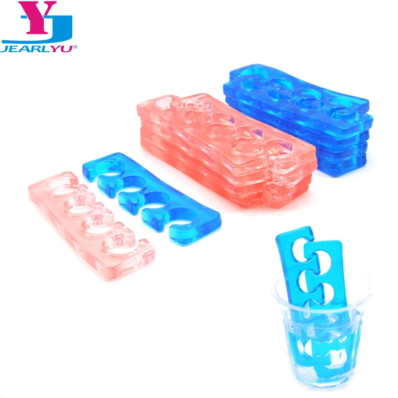 2/6/10 Pcs Soft Silicone Toe Separator Flexible Washable Finger Toe Separating Finger Spacer Manicure Straighteners Beauty Tools