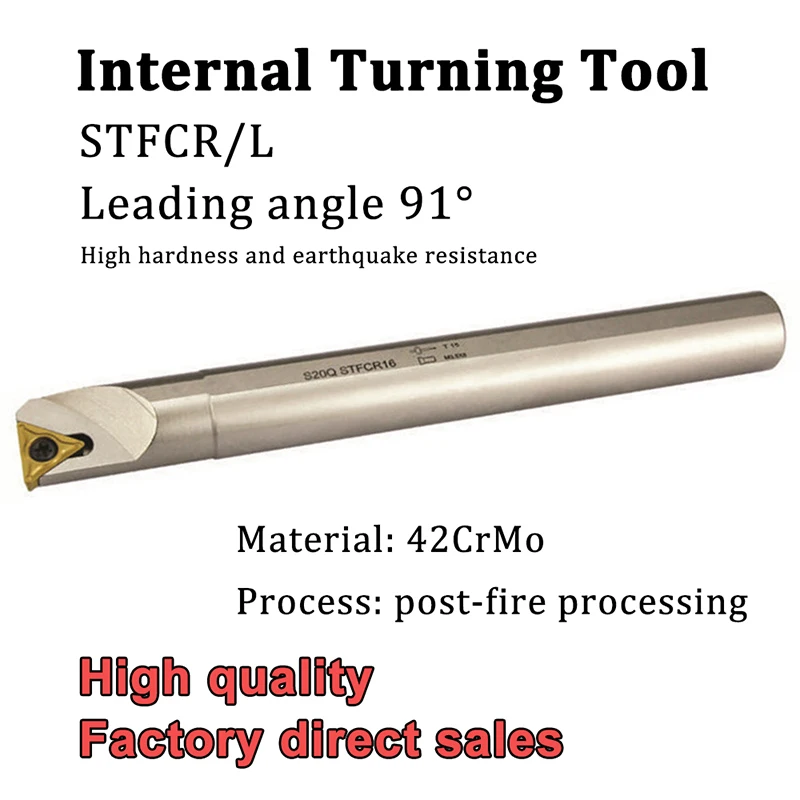 S08K S10K S12M STFCR09 STFCL09 Internal Turning Tool White CNC Tool Holder for TCMT090204 Carbide Insert CNC Lathe Cutter Tools