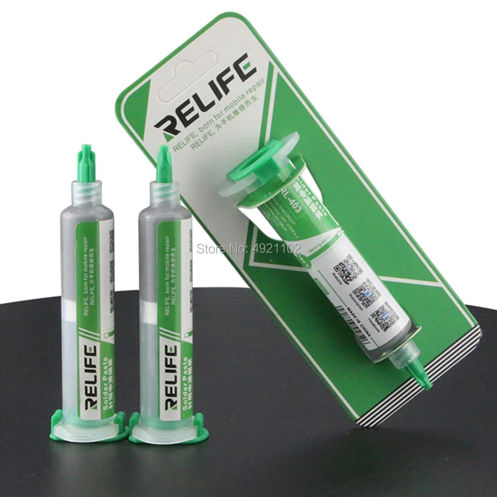 Relife RL-403 pasta de solda fluxo não-limpo pasta de solda original para o telefone sn63 pb67 ferramenta de reparo 183 high alta qualidade