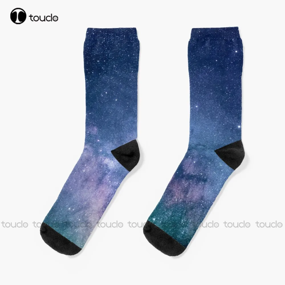 Blue Galaxy View - Bestseller  Socks Slipper Socks Christmas Gift Unisex Adult Teen Youth Socks Custom 360° Digital Print