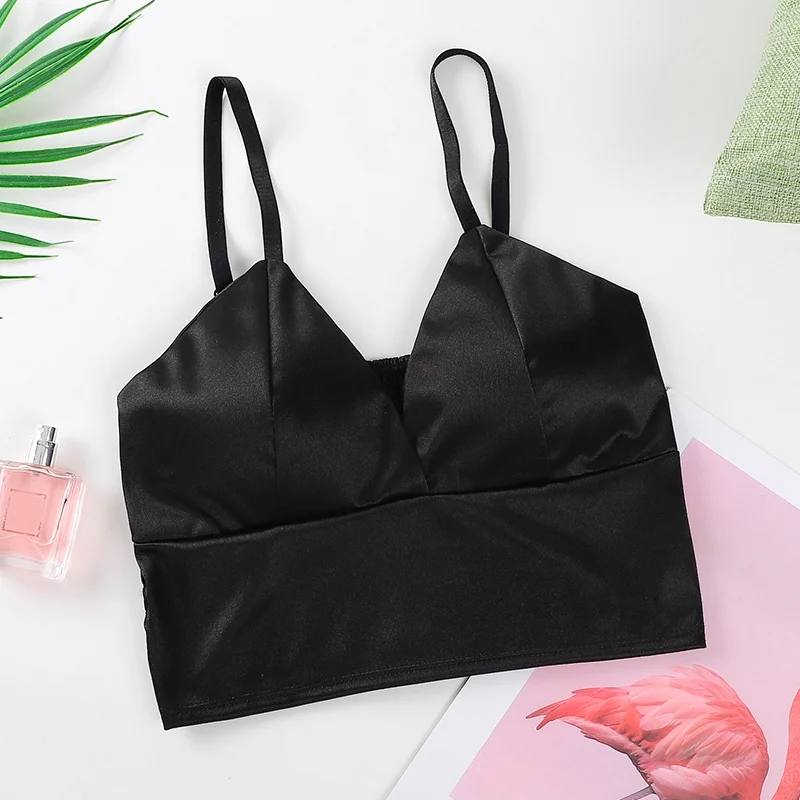 Sexy V-neck Bras Beauty Backs Wrap Chest Wireless Women Bras Lingeries Summer Tube Tops Underwear