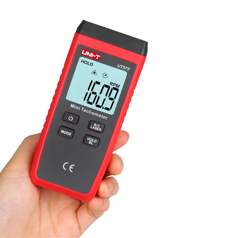 UNI-T UT373 Mini Digital Laser Tachometer Non-contact Electric Tachometer Speedometer Range 10-99999 RPM