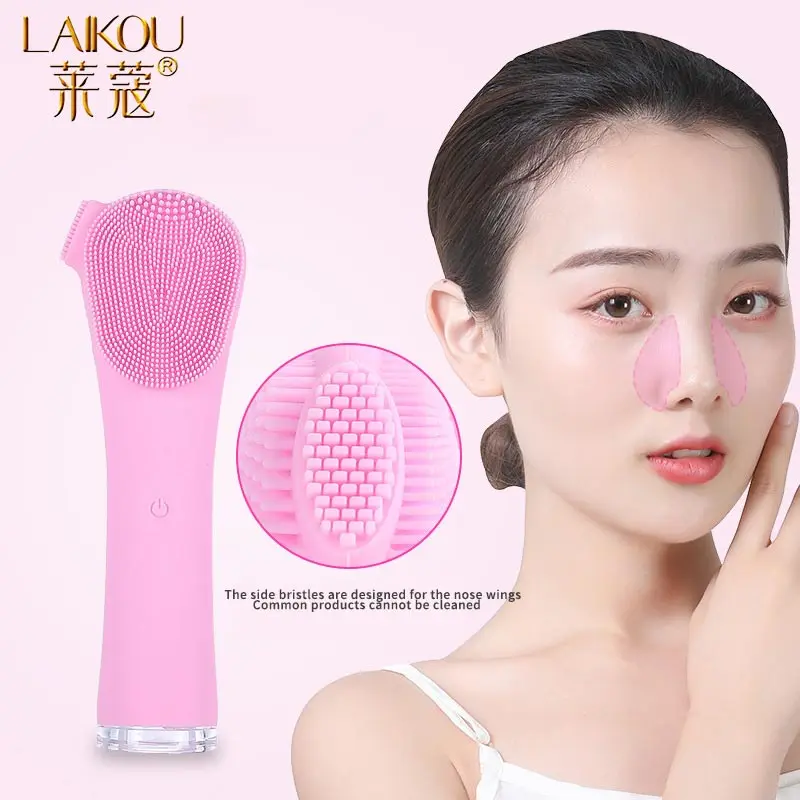 LAIKOU Long handle Electric Face Cleanser Wash Face Cleaning Machine Skin Pore Cleaner Blackhead Remover Beauty Massager Brush