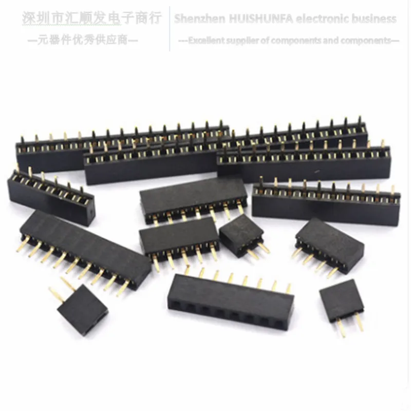 Bus à une rangée 2.0MM, bus à une rangée 2.0, 1*2P/3/4/5/ 6/7/8/9/10-40p