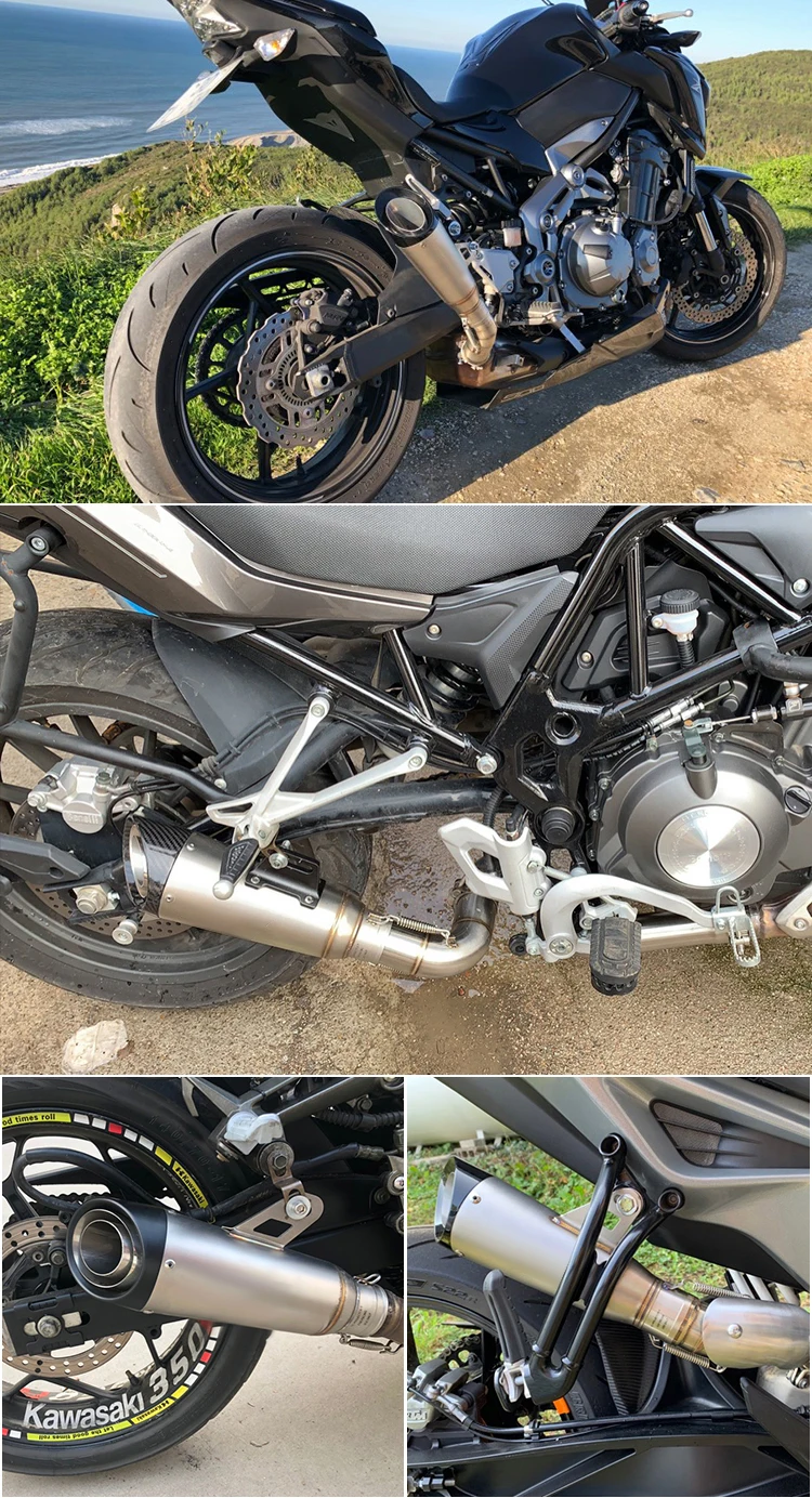 51 مللي متر 60 مللي متر دراجة نارية الخمار SC العادم الأنابيب Proyect لياماها R1 R3 CBR600RR R6 النينجا 400 Z800 Z900 Z1000 GSXR MT07 FZ09