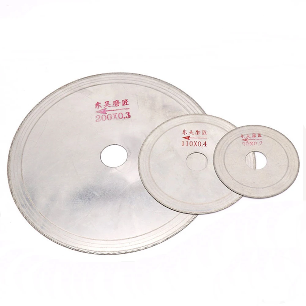 80mm - 200mm Diamond Cutting Disc Super Thin Saw Blade Wheel Glass Stone Jewelry