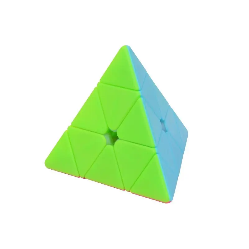 Yuxin QN 3x3x3 Pyramid Stickerless Magic Cube Puzzle Blister Packaging 3x3 Jinzita Speed Cubo Magico Antistress Kids Toys