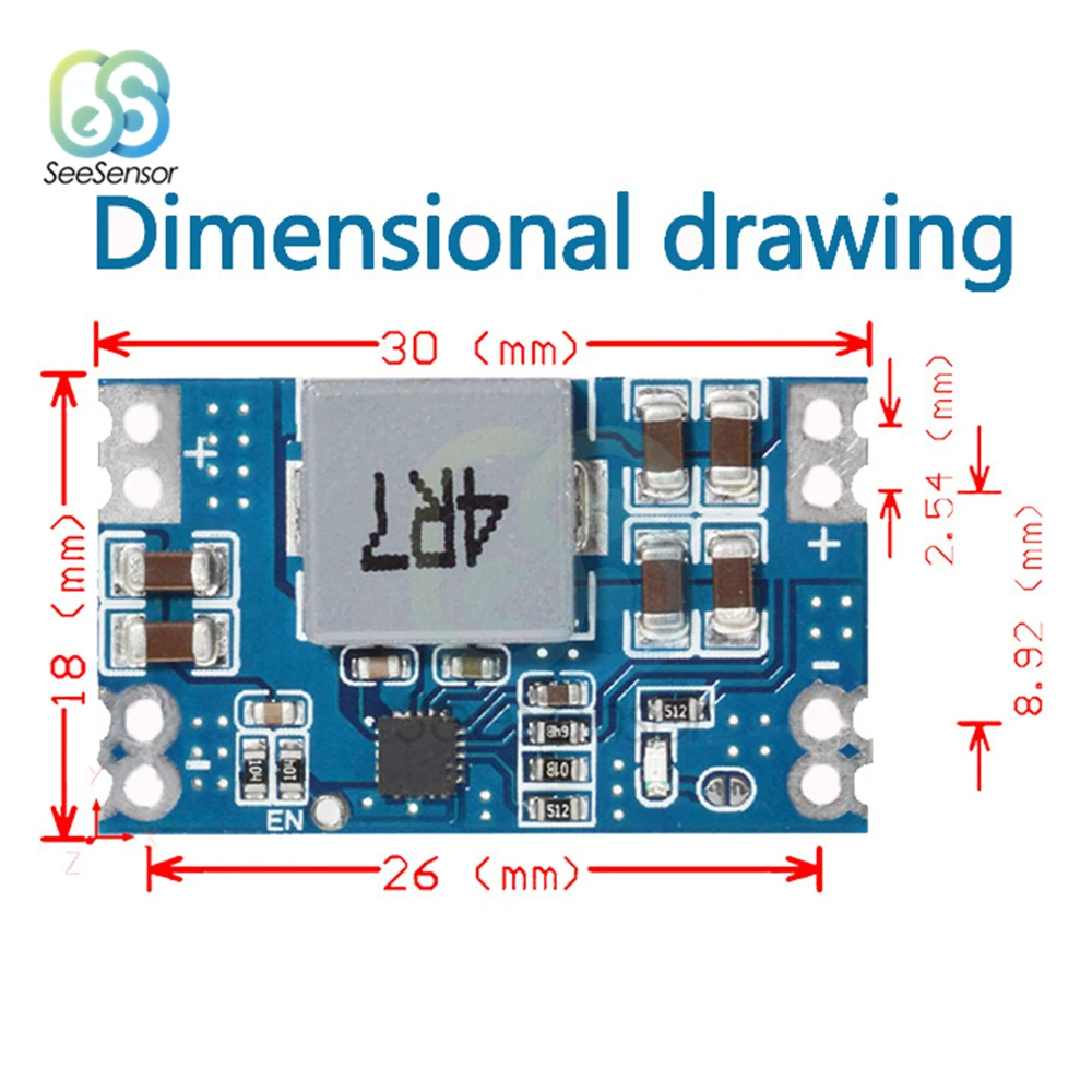 Mini 560 DC Buck Converter DC-DC Step Down Stabilized Voltage Supply Module Output 3.3V 5V 9V 12V 5A