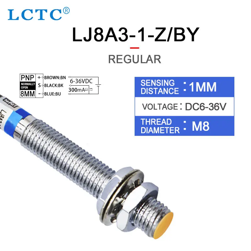 LJ8A3-1(2)-Z/(BX,BY,AX,AY,EX,DX) Mini Proximity Sensor Switch NPN/PNP Two/Three-wire Normally Open Normally Closed