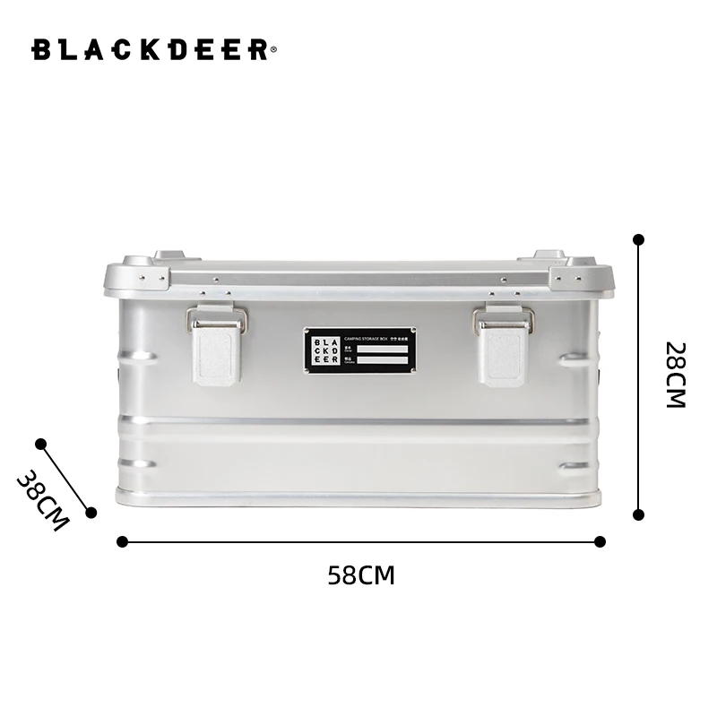 Imagem -03 - Blackdeer 47l Caixa de Liga de Alumínio ao ar Livre Caixa de Armazenamento de Acampamento de Alta Capacidade de Movimento Casa Viagem Sundries Tronco Portátil Case