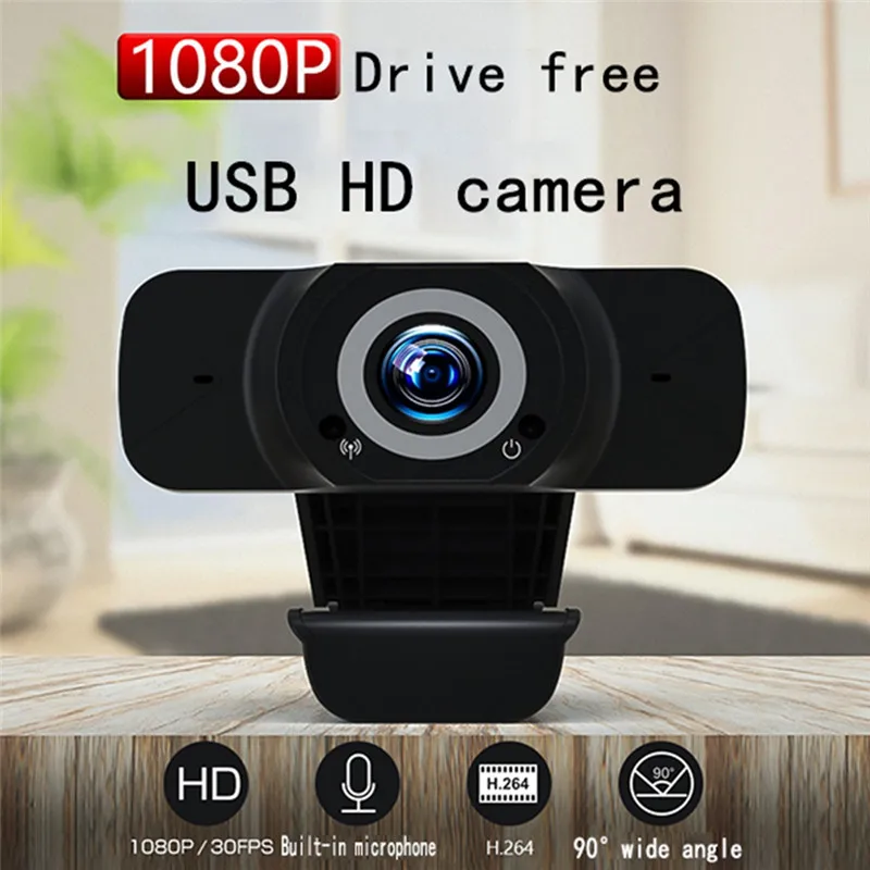 

USB HD-камера 1080P без привода, веб-камера с ручной фокусировкой, Компьютерная камера, встроенный звукопоглощающий микрофон, веб-камера