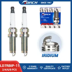 2-8PCS Iridium Platinum Spark Plugs Torch LD7RBIP-11 Replace for candles Honda 12290-5R0-003 Denso DXE22HCR11S VFXEHC22G