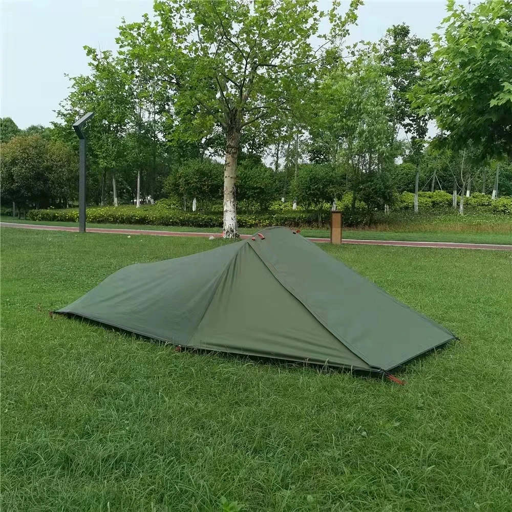 Jednoosobowy namiot Bivy - lekki jednoosobowy namiot z Rainfly, 1,3 kg, namiot z plecakiem z torbą do noszenia, namiot z piwnicą