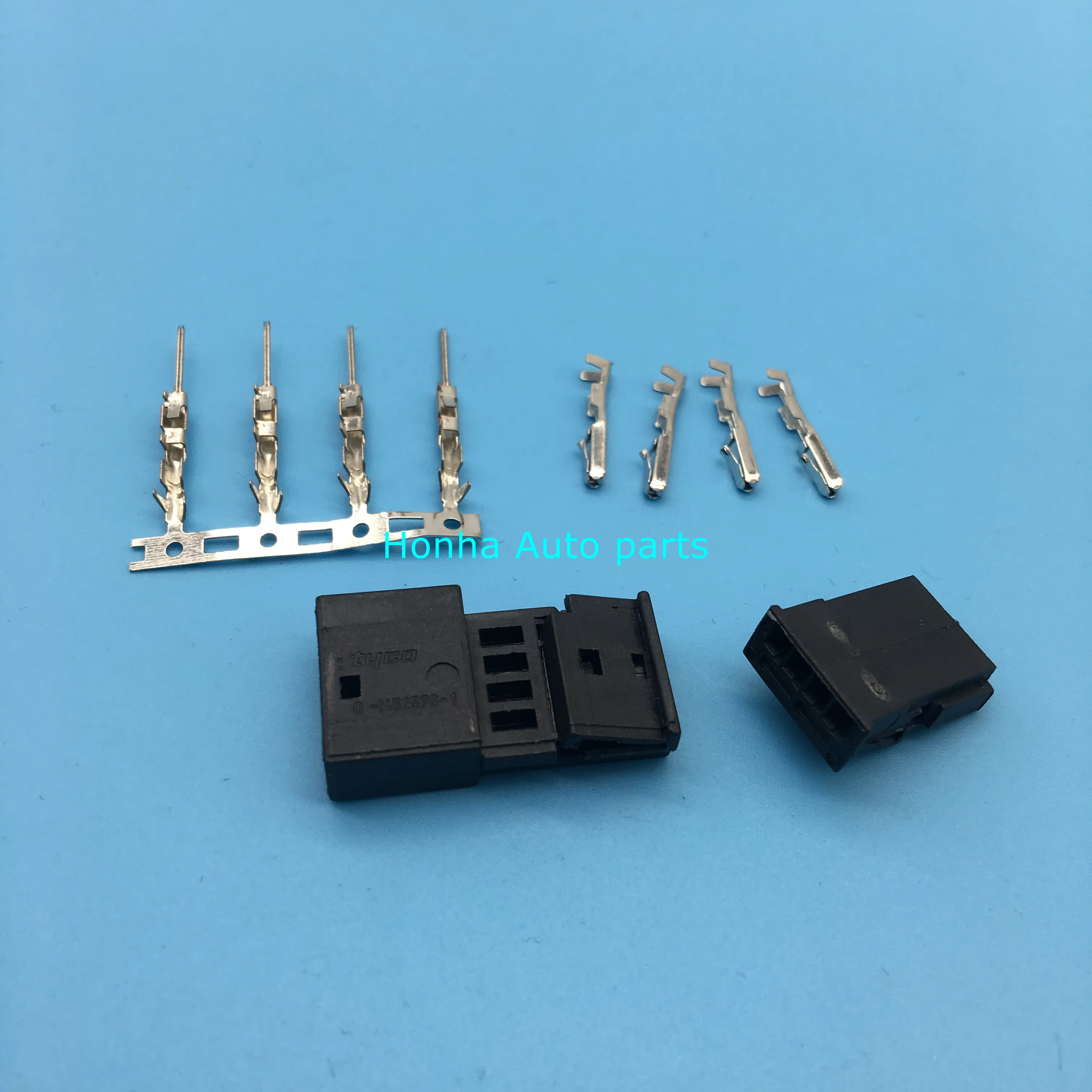 AMP TE 968813-1C free shipping 2/5/10 pcs 4 pin male and female unsealed wire harnsss