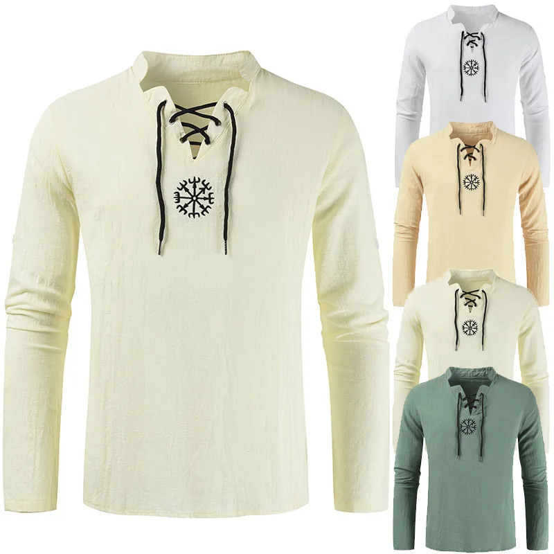 

Костюм для взрослых на Хэллоуин средневековый рыцарь воин зеленая Туника Одежда Норман Шевалье оплетка викингов пират Саксон рубашка