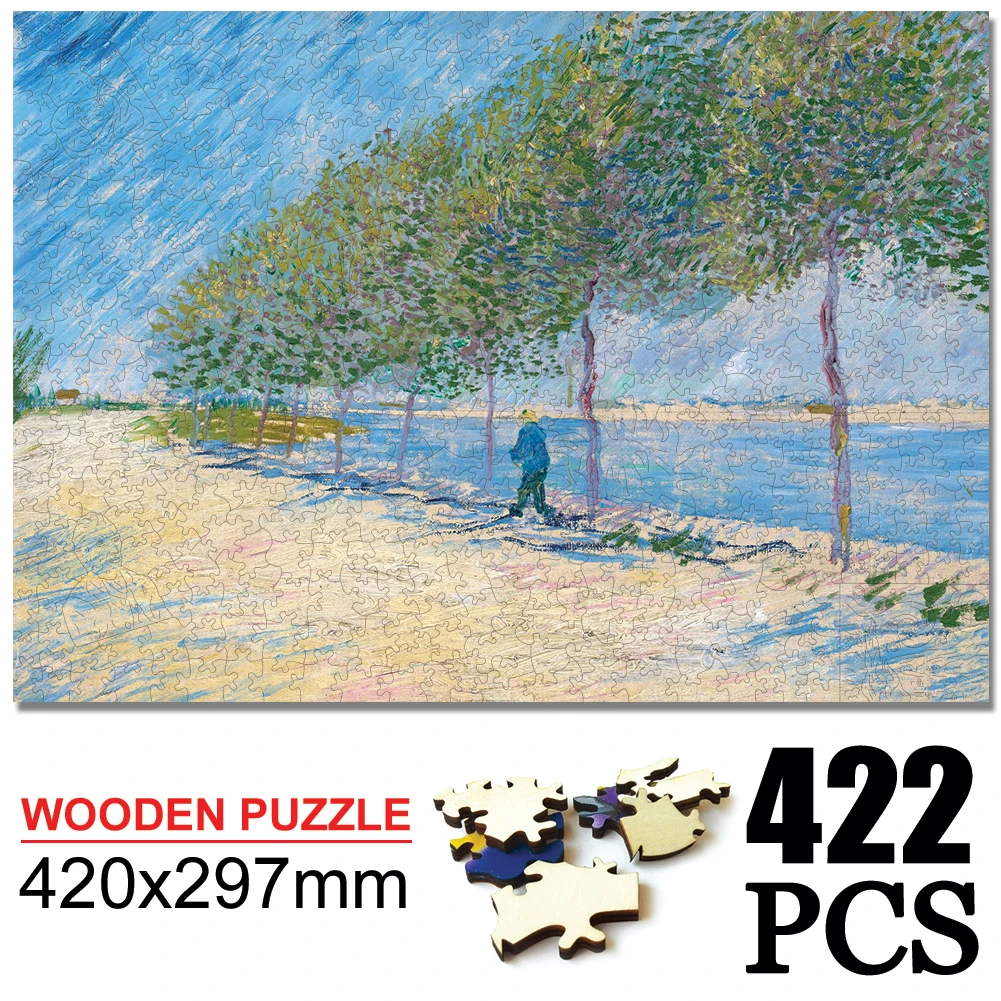 Famouspaint Wood Puzzle Board zestaw zabawek dzieci prezent świąteczny Box dzieci Montessori puzle gra drewniany wieszak dla dorosłych prezent Puzzle w pudełku