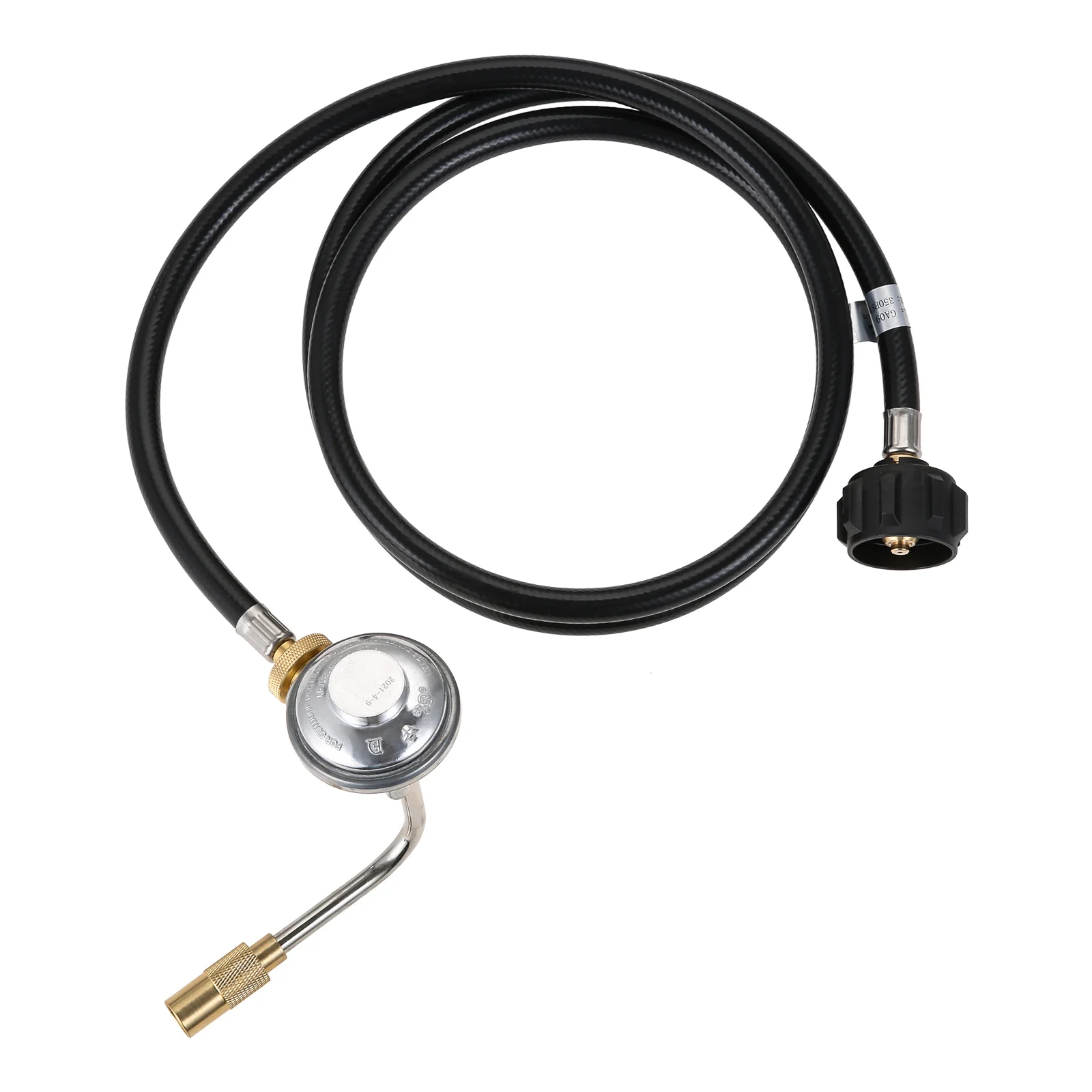 

6FT Propane Adapter Hose 1lb to 20lb Converter with Gas Regulator fit for Blackstone 17", 22" Tabletop Griddle