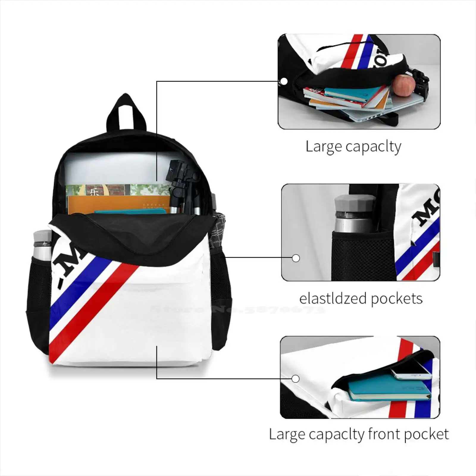 Up With Mods Women Men Teens Laptop Travel School Bags Mod Quadrophenia