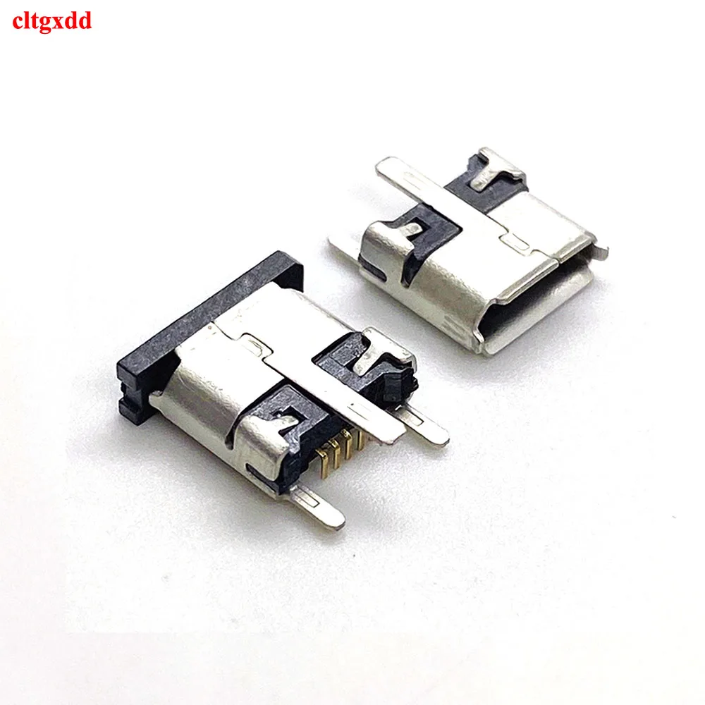 cltgxdd 1piece  MICRO USB B 2.0 5Pin 3 feet Charger Dharging port outlet dock connector micro vertical Type Smt 6.7H