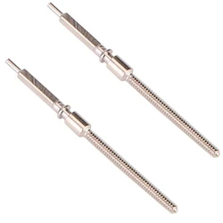 New 2Pcs Silver Watch Replacing 0.9mm Winding Stem Replacement Spare Parts for 7750 7751 Movement Accessories