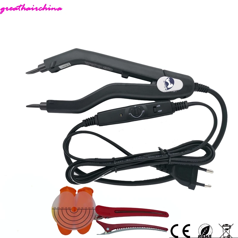 1 Stück einstellbare Temperatur 220 ℃ Smart Mini Heating Tip Haarverlängerungseisen, Fusion Haarverlängerungseisen Keratin Bonding Tools