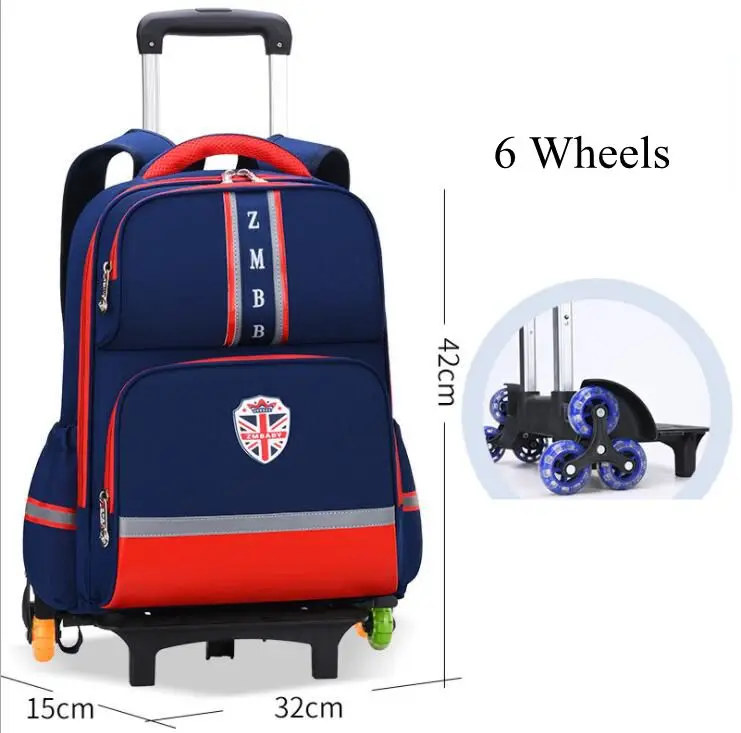 Children School Rolling backpack bag for Boys kids School Wheeled backpack On wheels Wheeled Bag for School Travel Trolley bags