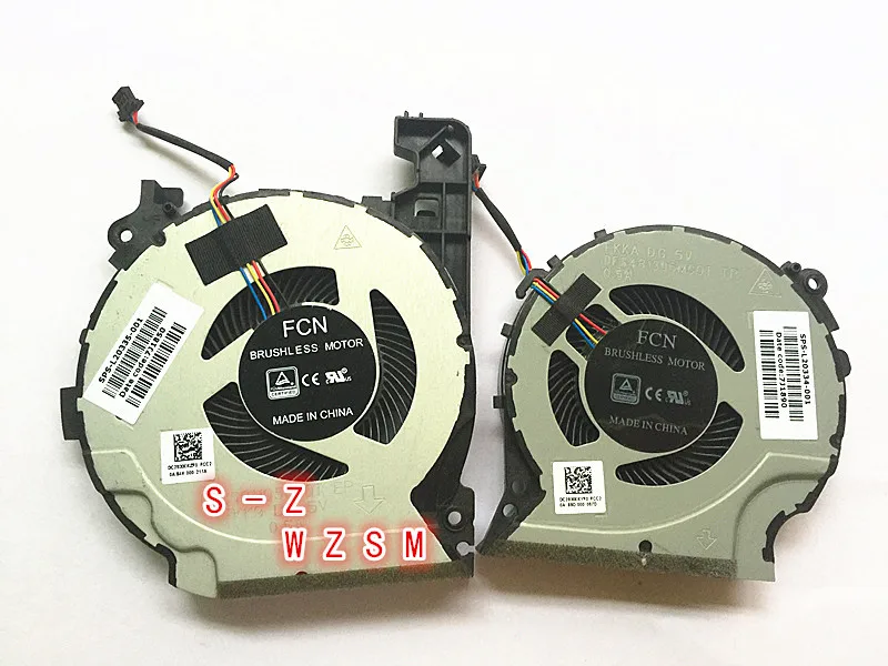 New GPU CPU COOLING FAN COOLER FOR HP PAVILION 15-CX0058WM 15-CX 15-CX0068TX FKKA DFS501105PR0T FKK9 TPN-C133 FAN