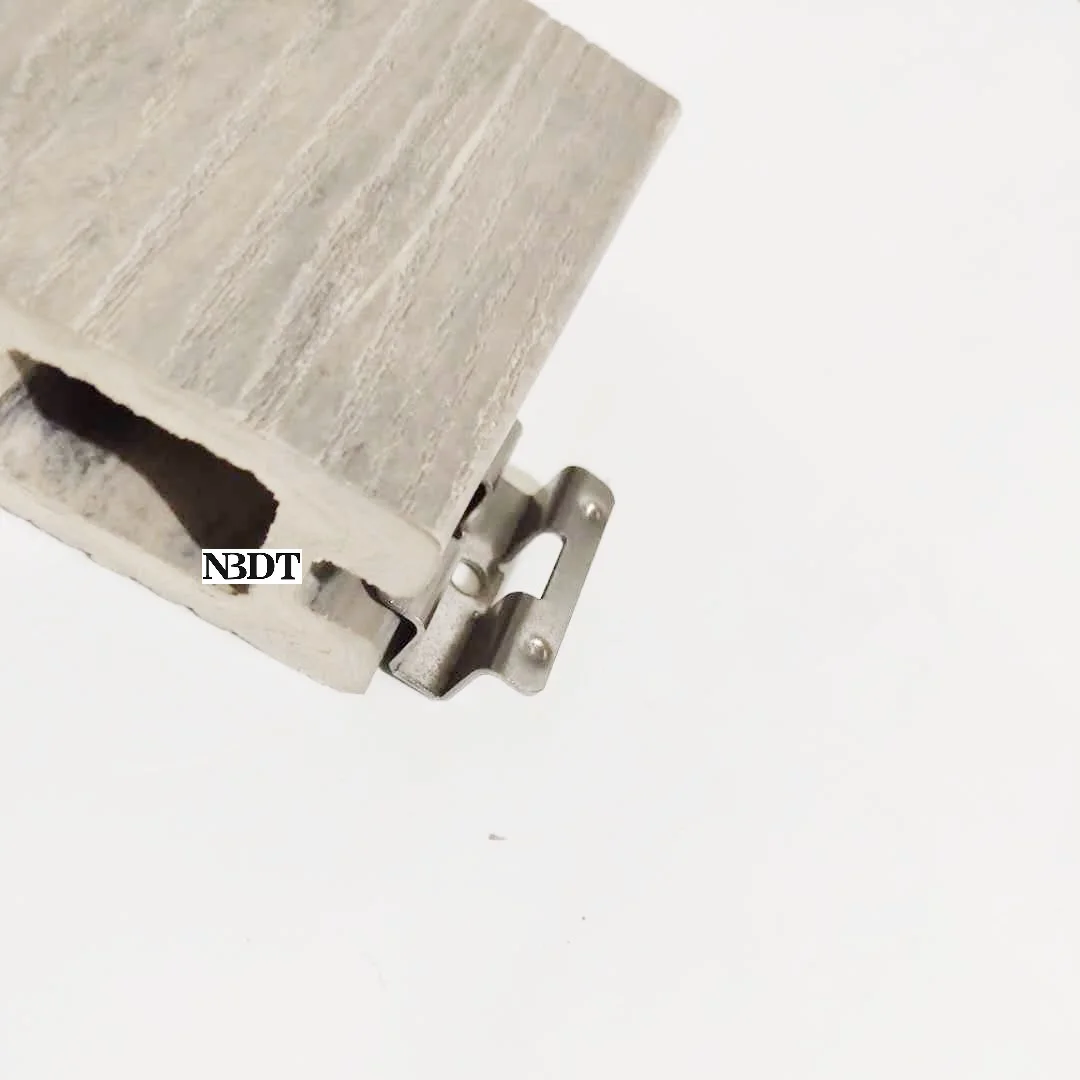 Imagem -02 - Invisível Exterior Composto Deck u em Forma Clipe Suporte Prendedor Revestimento Placa Wpc Aço Inoxidável 300 Peças de